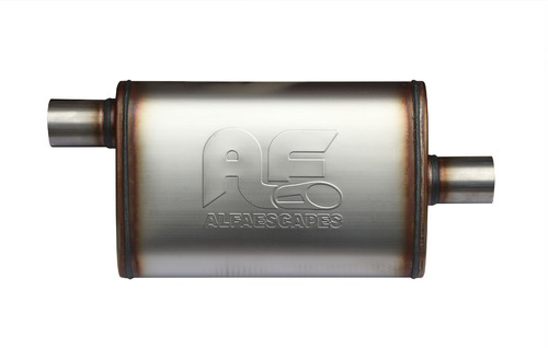 Muffler Silenciador De Alto Flujo Alfaescapes 2 Pulgadas 