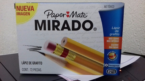 Lapiz Mirado No.2 1/2 Paper Mate C/72pzas.