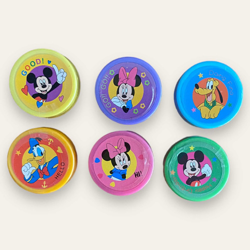 6 Sellos Mickey Mouse + Estampa