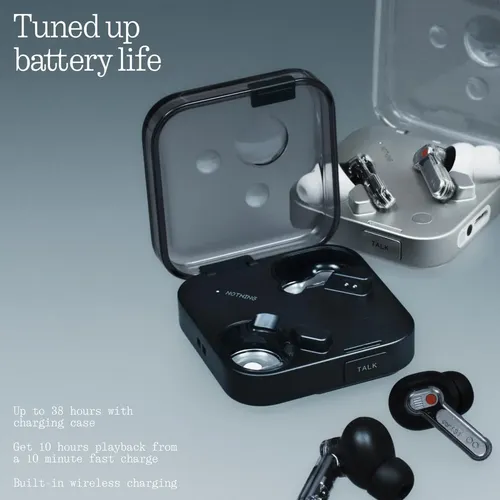 Nothing Ear (3） Auriculares Inalámbricos Nothing Ear (3) Super Mic, Negro