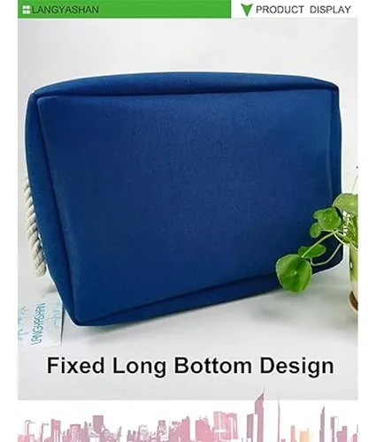 Langyashan Cesta De Tela Rectangular Con Asas Para