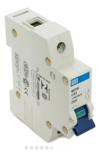 Mini-interruptor Termomagnetico 1polo - 63a Mdw-c63