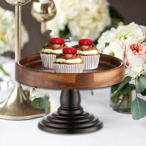 De Torta Placa De Exhibición De Madera Bandeja De Madera L