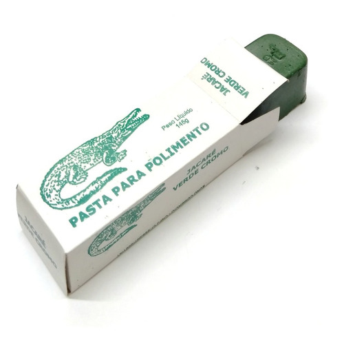 Pasta Verde Polimento E Afiação 145g Original Jacaré Ourives