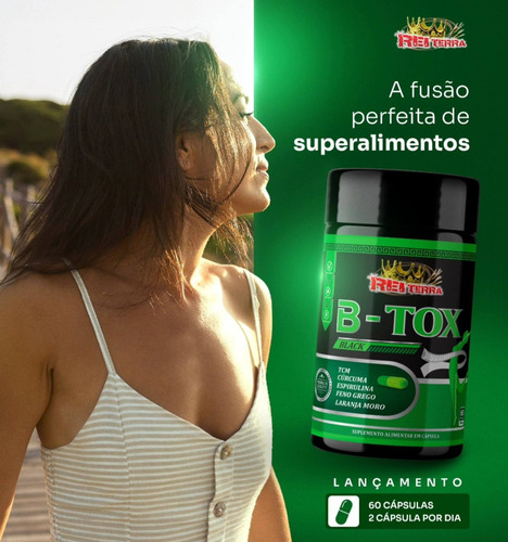 B-tox Black - Mix De Nutrientes Laranja Moro E Feno Grego