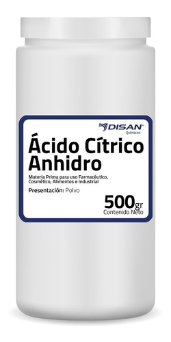 Imagen 1 de 1 de Ácido Cítrico Anhidro 500 Gr - g a $21