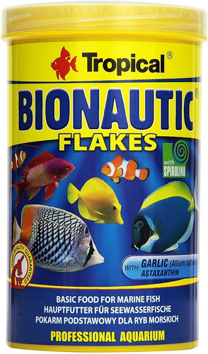 Imagen 1 de 1 de Tropical Bionautic Flakes 200g - Escamas Marinos Peces