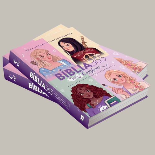Bíblia 365 Para Corajosas Capa Dura: Leitura Integral Da Bíblia Em Um Ano Com Passagens Diárias Inspiradoras