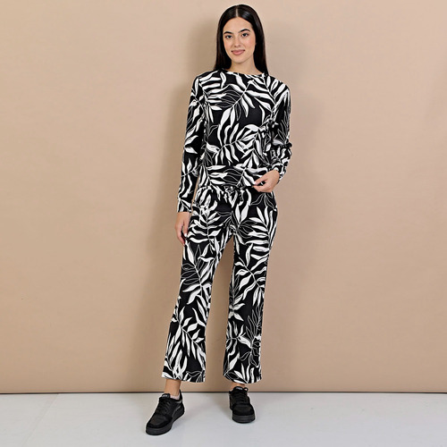 Conjunto Morley Soluna Moda Palazzo Buzo Estampado