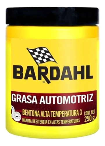 Grasa Baleros Alta Temp 3 Bentona 250gr 18710 Bardahl