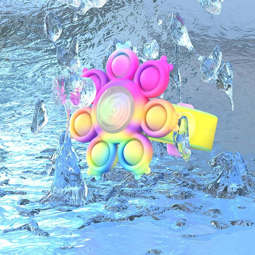 Pulsera Led Antiestrés Fidget Spinner, 3 Unidades