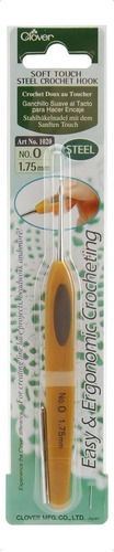 Aguja Para Crochet N0 1,75mm Soft Touch Steel Clover