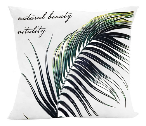 Hermoso Cojin Tropical Tayrona Diseño Hojas Decorativo Funda