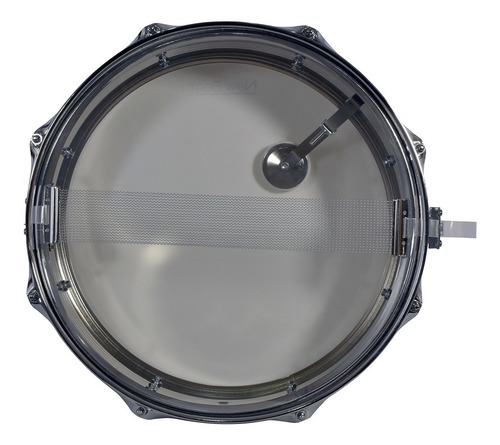New Beat Nb-sk1455 Tarola Acero 14 X 5.5 Pulgadas Con Atril Color del casco Plateado