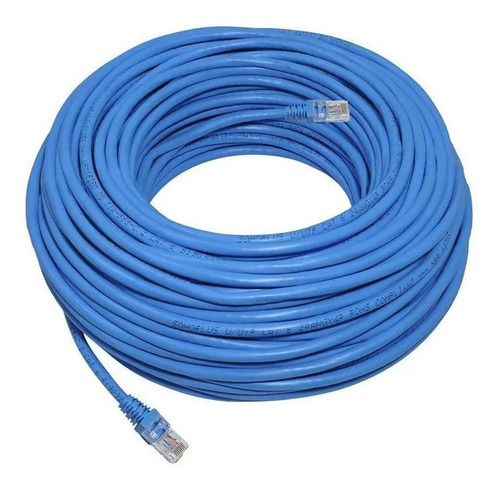 Cabo De Rede 20m Rj45 Cat6 + 20 Conect Cat6 Blindado