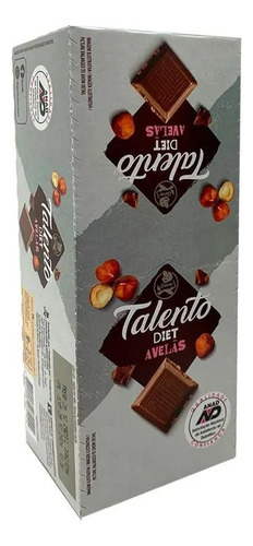Chocolate Talento Mini Avelã Diet Garoto Com 15 Un De 25g