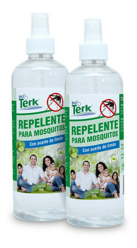 Combo Repelente Mosquitos Biodegradable Atomizador 2pz 500ml