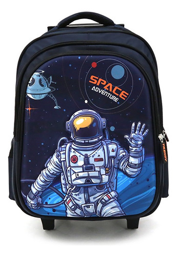 Mochila Carro Astronauta Aventura Viaje Espacial 3d 17347 B
