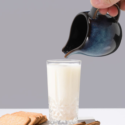 Jarra De Crema Con Mango, Cerámica, Pequeña, De Porcelana