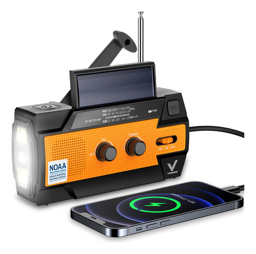 Radio De Emergencia Noaa Weather Radio  Radio Solar Manivel