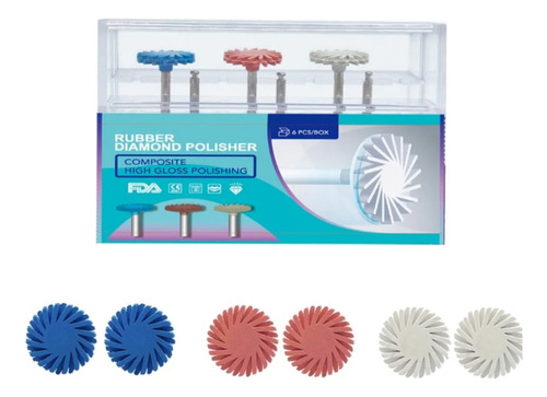 Kit De Gomas En Espiral Para Pulido Dental 