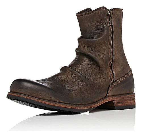Botas Laterales Casuales, Zapatos De Seguridad Para Hombre C