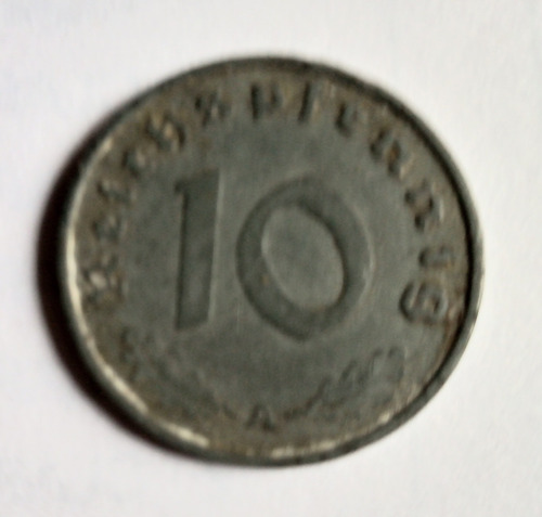 Moneda Alemana 1941-10 Reichpfennis (3er+reich)