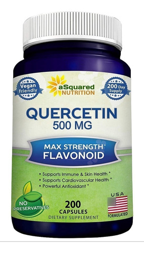 Quercetina 500 Mg  200 Cápsulas ,