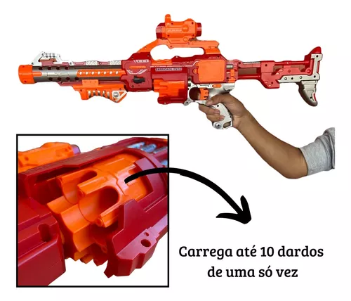 Arminha Brinquedo Menino Semi Automática Metralhadora Dardo