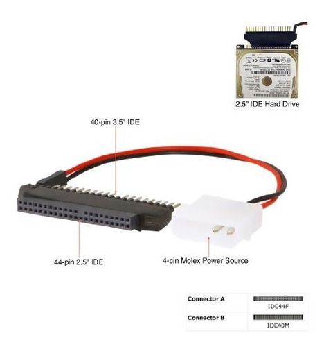 Adp Ide23 Convertidor Adaptador Disco Duro Ide 2,5 3,5