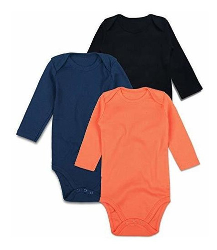 Opawo Body Para Bebé, Manga Larga, 3 Piezas, Niños, Niñas, A