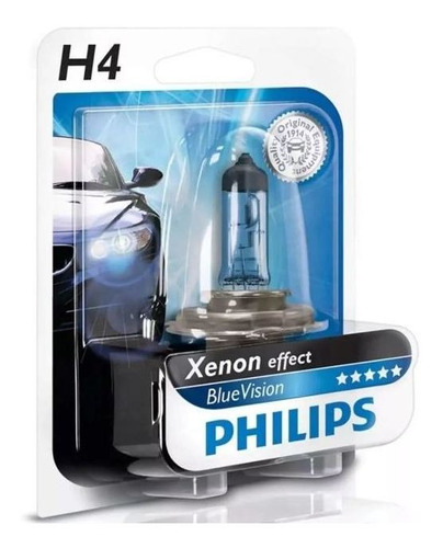 Lampara Philips Blue Vision H4 Philips B12342bv