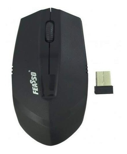 Mouse Sem Fio Feasso Wireless 2.4ghz Fams-11 Com Receptor Cor Preto