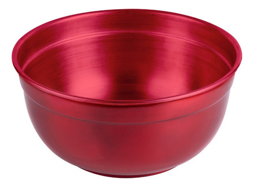 Tigela Saladeira Bowl De Aluminio Vermelho 3,5 Lt