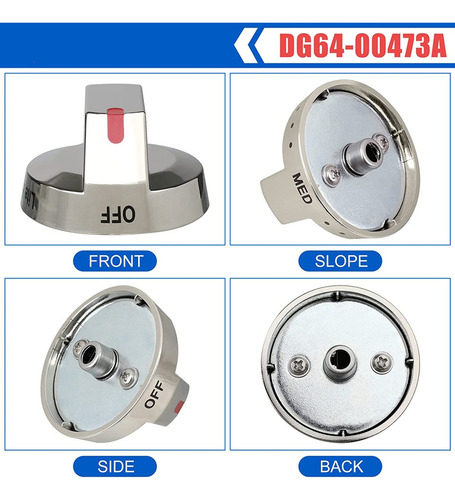 Botones Con Dial De Quemador Superior Dg64-00473a Para Estuf