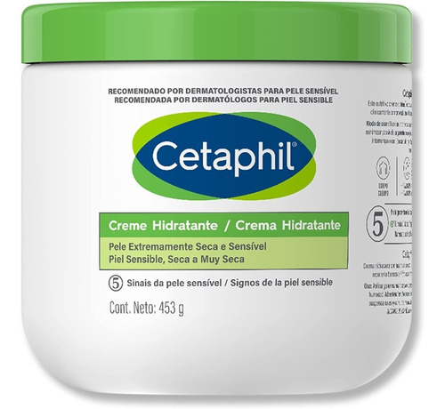 Cetaphil Creme Hidrat Corporal Seca E Sensível 453g Promoção