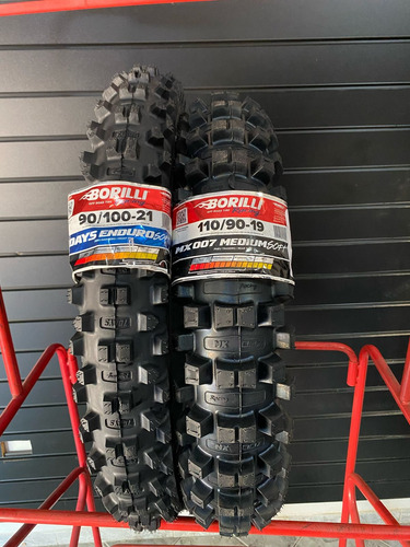 Par Pneu Motocross 90/100-21 Enduro Soft + 110/90-19 Mx 007