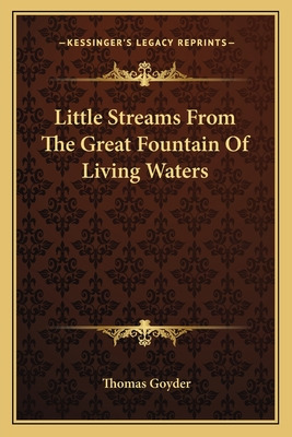 Libro Little Streams From The Great Fountain Of Living Wa...