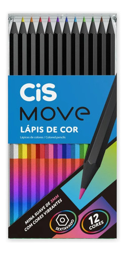 Cis Lapis De Cor Move 12 Cores