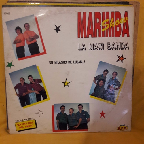 Vinilo Marimba Show La Maxi Banda Un Milagro De Lujan C2