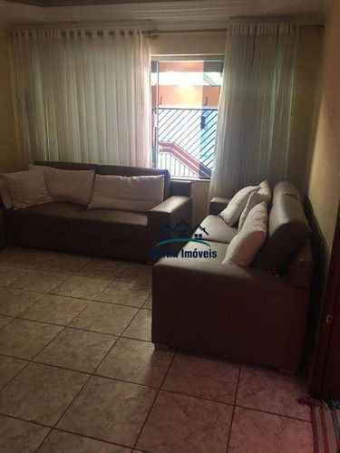 Imagem 2 de 29 de Sobrado Com 3 Dormitórios, Cozinha, Sala , Espaço Gourmet, Quintal, 02 Wc, 03 Vagas À Venda, 188 M² Por R$ 485.000 - Vila Guaraciaba - Santo André/sp - So0435