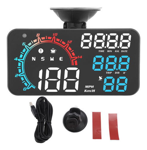 Velocímetro Gps Con Pantalla Hud A Color Gold Scales K-01