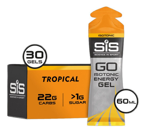 Gel De Carboidrato Sis Isotônico Go Energy Gel 1un Sabores Sabor Tropical