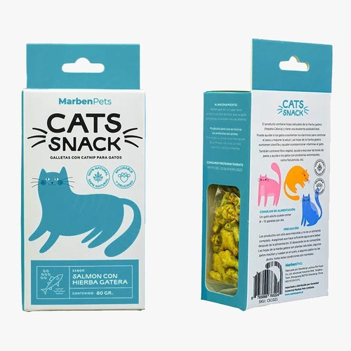 Imagen 6 de 10 de Pack 8 Galletas Catsnack + 2 Tubitos Cremosos Para Gato