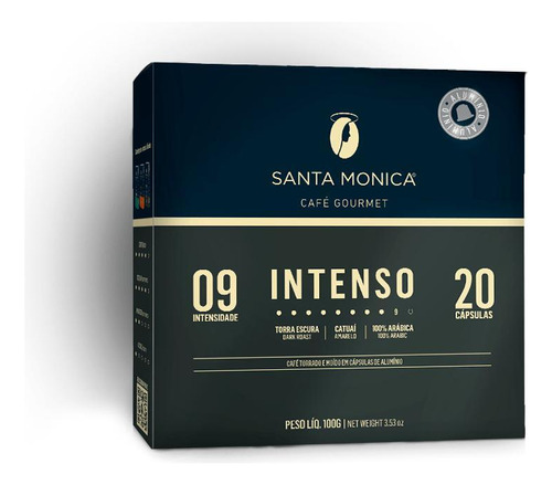 Café Gourmet Intenso 20 Cápsulas Nespresso - Santa Monica