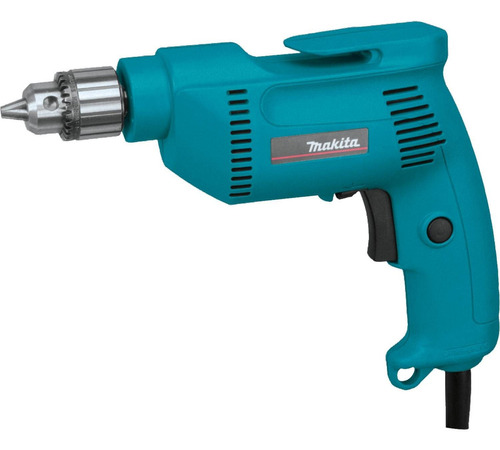 Taladro Atornillador Electrico Reversible 3/8 Makita 6407 Color Turquesa Frecuencia 50 60HZ