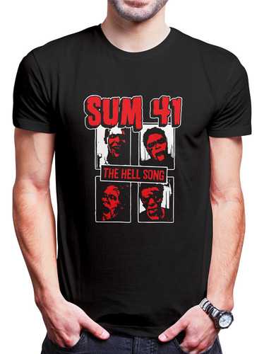 Polo Varon Sum 42 Hell Song (d1086 Boleto.store)