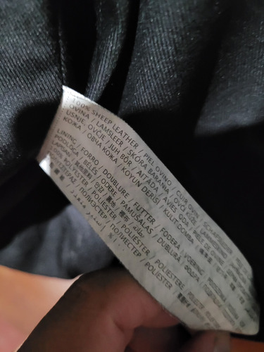 Campera De Cuero Marca Mango (Usado)