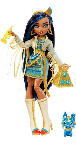 Muñeca Monster High Celo De Nile Con Mascota Perro Color