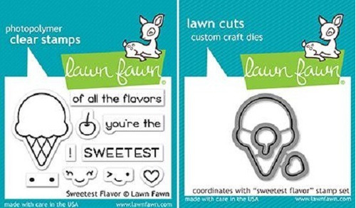 Sello + Suaje Lawn Fawn Scrapbook Scrap Sweetest Flavor 